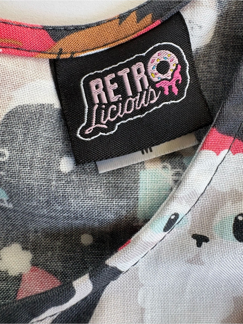 Retrolicious fit & flare party cats cotton dress cats skiing and snowboarding - Picture 12 of 16